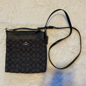 Crossbody coach purse in signature canvas